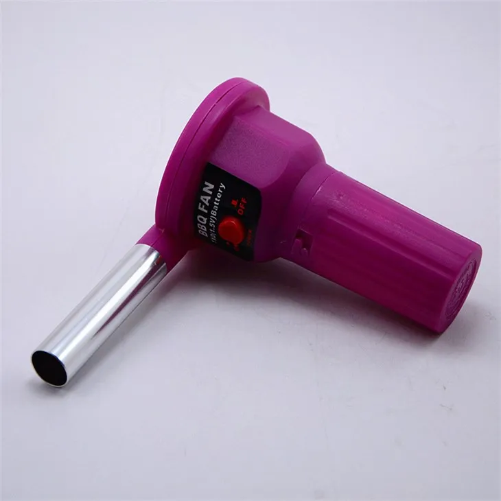 Violetti akkukäyttöinen sähköinen BBQ-tuuletin