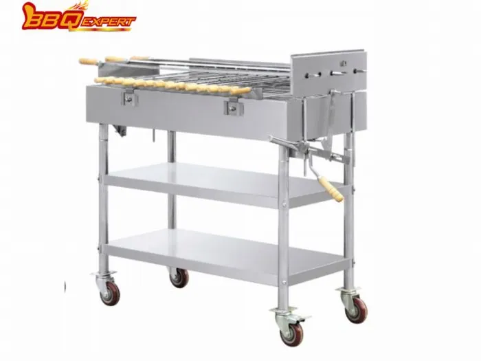 Ylellinen keittiö, sähköinen BBQ Rotisserie Crypus ruostumattomasta teräksestä valmistettu grilli