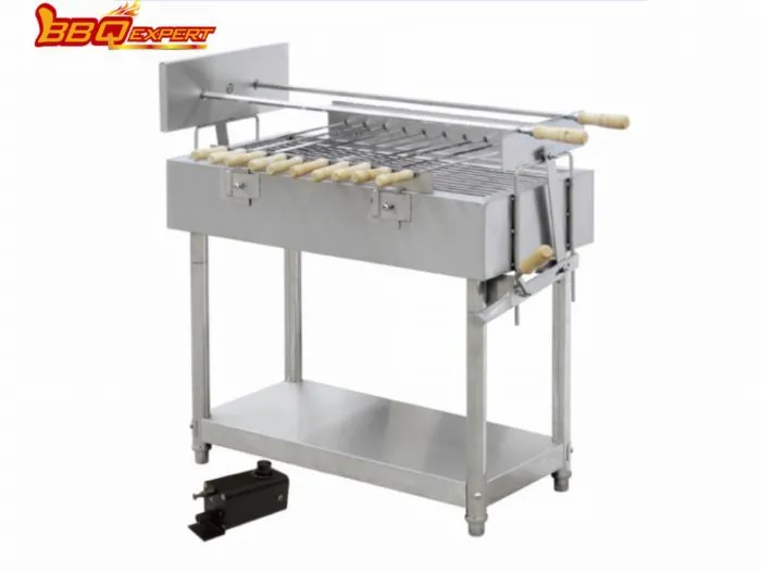 Laatuvarmistettu ulkogrilli ruostumattomasta teräksestä sähköinen varraspaahdin BBQ