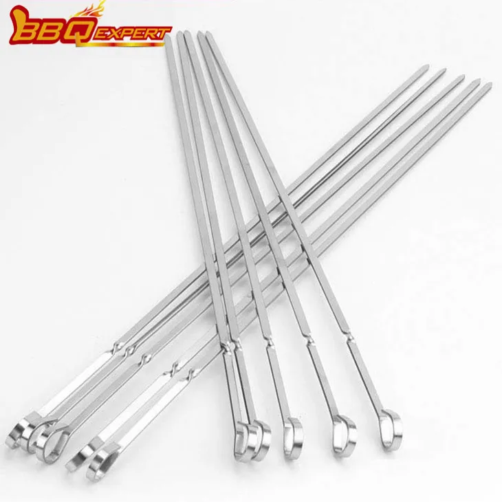 Grillitikkuja ruostumattomasta teräksestä